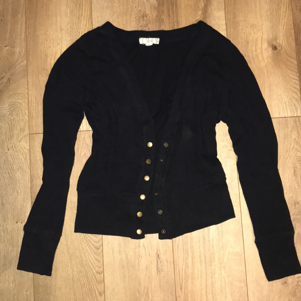 Black cardigan